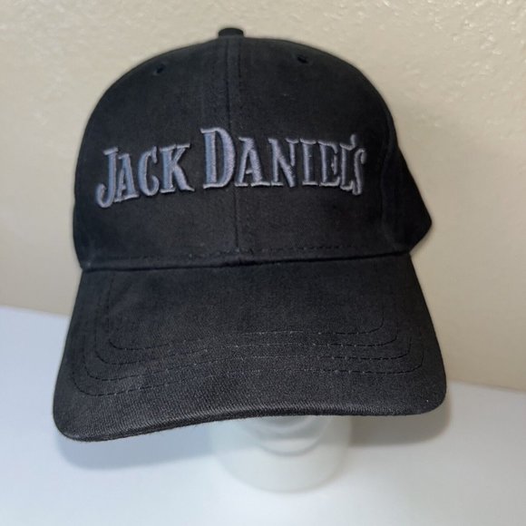 Jack Daniels Whiskey Brand Hat Cap Embroidered Black Strap back Adjustable - Picture 7 of 7